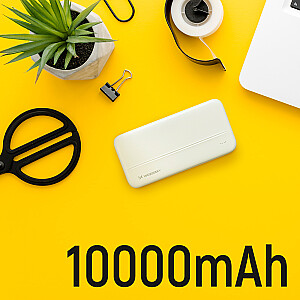 Wozinsky powerbank Li-Po 10000mAh 2 x USB baltas (WPBWE1)