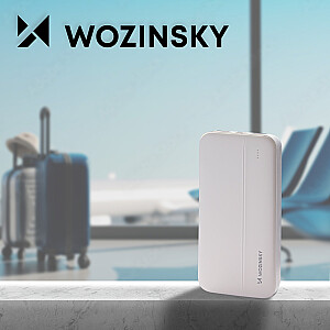 Wozinsky powerbank Li-Po 10000mAh 2 x USB baltas (WPBWE1)