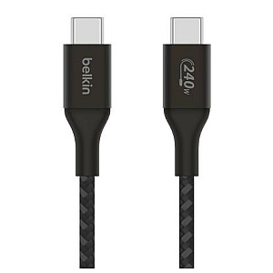 Kabelis BoostCharge USB-C/USB-C 240 W 1 m juodas