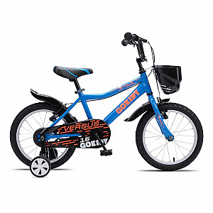 Vaikiškas dviratis GoKidy 16 Versus (VER.1601) mėlynas/oranžinis