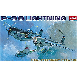 Plastikinis modelis ACADEMY P-38 E/J/L Apšvietimas 1:48