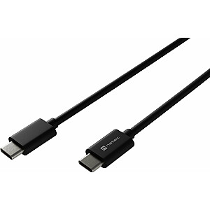 Natec USB-C į USB-C USB laidas 2 m, juodas (NKA-2147)