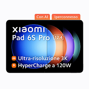 Planšetinis kompiuteris Xiaomi PAD 6S PRO 8/256 GB WIFI 12,4 colio pilkas