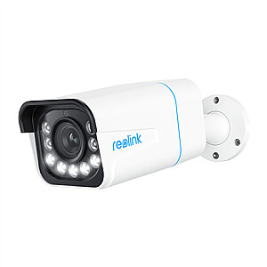 „Reolink P430 4K Smart PoE“ kamera su prožektoriumi ir spalvotu naktiniu matymu, balta