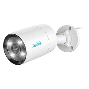 „Reolink P340 Smart 12MP Ultra HD PoE Bullet“ kamera su asmens / transporto priemonės aptikimu ir dvipusiu garsu, balta | Reolink