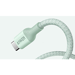 Anker 544 Кабель USB-C — USB-C из бионейлона, 1,8 м, 140 Вт, зеленый