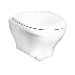 Настенный унитаз Estetic 8330 с крышкой SoftClose, CeramicPlus, Hygienic Flush, белый