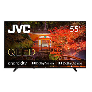 TV Set JVC 55" 4K/Smart QLED 3840x2160 Wireless LAN Bluetooth Android TV LT-55VAQ330P