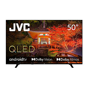 Телевизор JVC 50 дюймов 4K/Smart QLED 3840x2160 Беспроводная локальная сеть Bluetooth Android TV LT-50VAQ330P