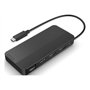 Lenovo USB-C dviejų ekranų kelioninis dokas su adapteriu | Lenovo