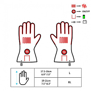 МОТОЦИКЛОВЫЕ ПЕРЧАТКИ GLOVII С ПОДОГРЕВОМ XL, GDBXL