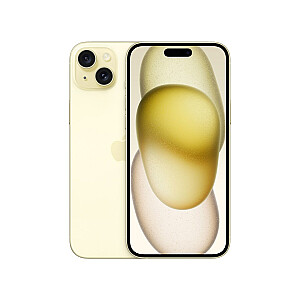 Apple iPhone 15 Plus 17 cm (6,7 colio) Dviejų SIM kortelių iOS 17 5G USB Type-C 128 GB Geltona