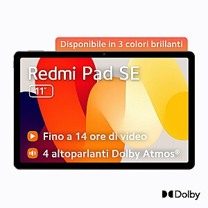 Xiaomi Redmi Pad SE Qualcomm Snapdragon 128GB 27,9 cm (11 colių) 4GB Android 13 Purple