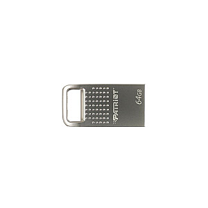 FLASH DRIVE Patriot Tab200 64GB A tipo USB 2.0, mini, aliuminis, sidabras