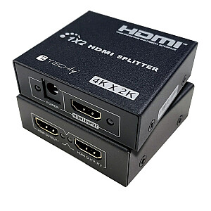 HDMI skirstytuvas 1x2 4K*30Hz aktyvus HDMI skirstytuvas Techniškai