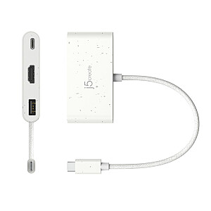 j5sukurkite JCA379EW – USB-C® – HDMI™ ir USB™ Type-A su maitinimo tiekimu