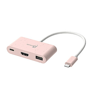 j5create JCA379ER – USB-C® – HDMI™ ir USB™ Type-A su maitinimo tiekimu