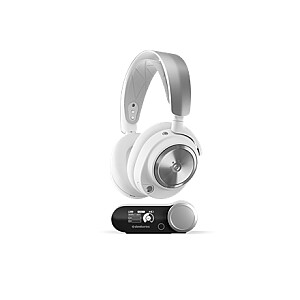 SteelSeries | Žaidimų ausinės | Arctis Nova Pro X | Bluetooth | Virš ausies | Triukšmo slopinimas | Belaidis | Baltas