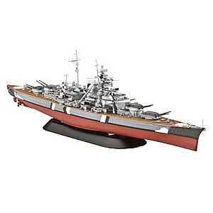 Пластиковая модель военного корабля «Бисмарк».