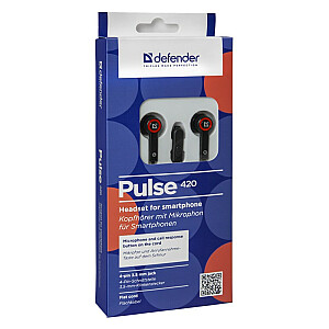 Defender Pulse 420 juodai raudona