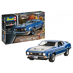 Пластиковая модель автомобиля 71 Ford Mustang Boss 351 1/25