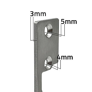 Двусторонняя простая табличка для электрозащёлки | Запорная пластина | 110 мм | нержавеющая сталь