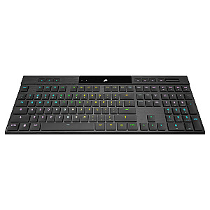 Corsair K100 RGB AIR belaidė itin plona mechaninė žaidimų klaviatūra, Cherry ULP Tactile – juoda, JK