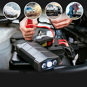 Starteris Extralink Jump Max7 10000 mAh | Starter Power Bank automobilio užvedimui | 3 šviesos diodai, žibintuvėlis, kompasas, plaktukas