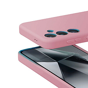 Цветной чехол Samsung Galaxy S24+ розовый