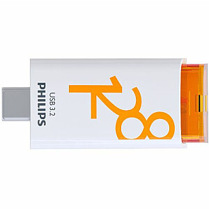Флэш-накопитель PHILIPS USB-C 3.2 Gen 1 Click Sunrise, оранжевый, 128 ГБ