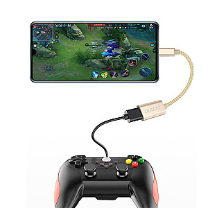 Adapterio kabelis Dudao OTG USB 2.0 į USB Type C pilkas (L15T)