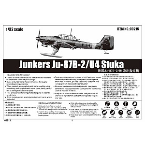 Plastikinis Junkers Yu-87B-2/U-4 Stuka modelis