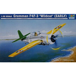 Ankstyvojo modelio Grumman F4F-3 Wildcat 1/32 mastelio rinkinys.