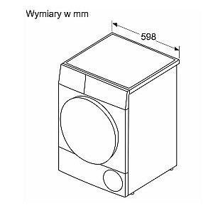 Сушилка с тепловым насосом 9 кг WQB246CPPL