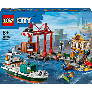 LEGO City jūrų uostas su krovininiu laivu (60422)