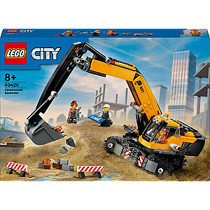 Geltonas LEGO City mobilus kranas (60420)