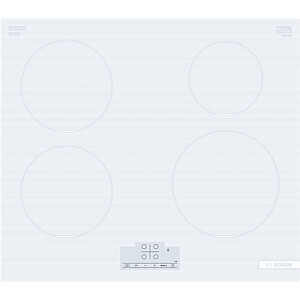 Bosch | PUE612BB1J | Hob | Induction | Number of burners/cooking zones 4 | Touch | Timer | White