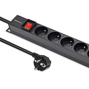 Удлинитель PDU для RACK | 16А | 16xФРАНЦУЗСКИЙ | Вертикальный | 1,8 м 