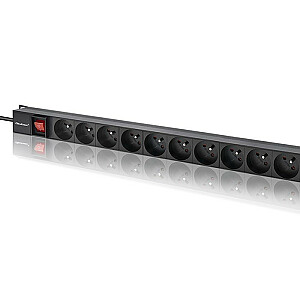 PDU ilgintuvas RACK | 16A | 16xPRANCŪZŲ | Vertikalus | 1,8 m 