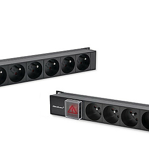 PDU ilgintuvas RACK | 16A | 16xPRANCŪZŲ | Vertikalus | 1,8 m 