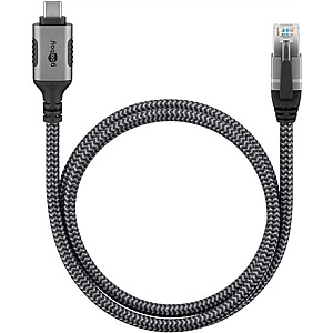 Goobay 70696 USB-A 3.1 iki RJ45 Ethernet kabelis, 1 m | Goobay