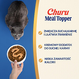 INABA Churu Meal Topper Тунец с гребешком - лакомство для кошек - 4 x 14 г