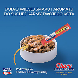 INABA Churu Meal Topper Vištiena - skanėstas katėms - 4 x 14 g