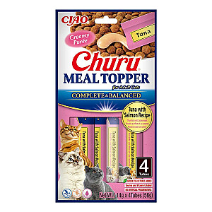 INABA Churu Meal Topper Тунец с лососем - лакомство для кошек - 4 x 14 г