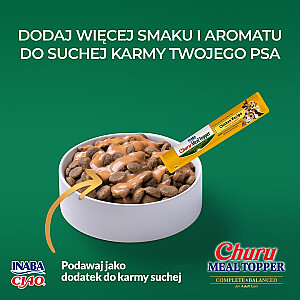 INABA Churu Meal Topper vištiena – šunų skanėstas – 4 x 14g