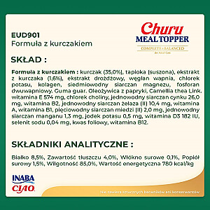 INABA Churu Meal Topper vištiena – šunų skanėstas – 4 x 14g