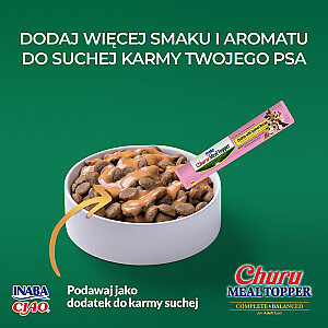 INABA Churu Meal Topper vištienos lašiša – skanėstas šunims – 4 x 14g