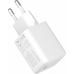 USB C 45W 3A Power Delivery 3.0 AC įkroviklis QC3.0, baltas