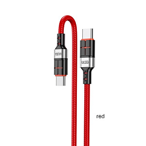KAKUSIGA KSC-696 USB-C -> USB-C кабель для зарядки 60 Вт | 120 см красный