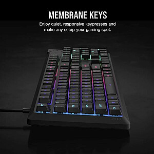 Mechaninė klaviatūra K55 Core RGB juoda